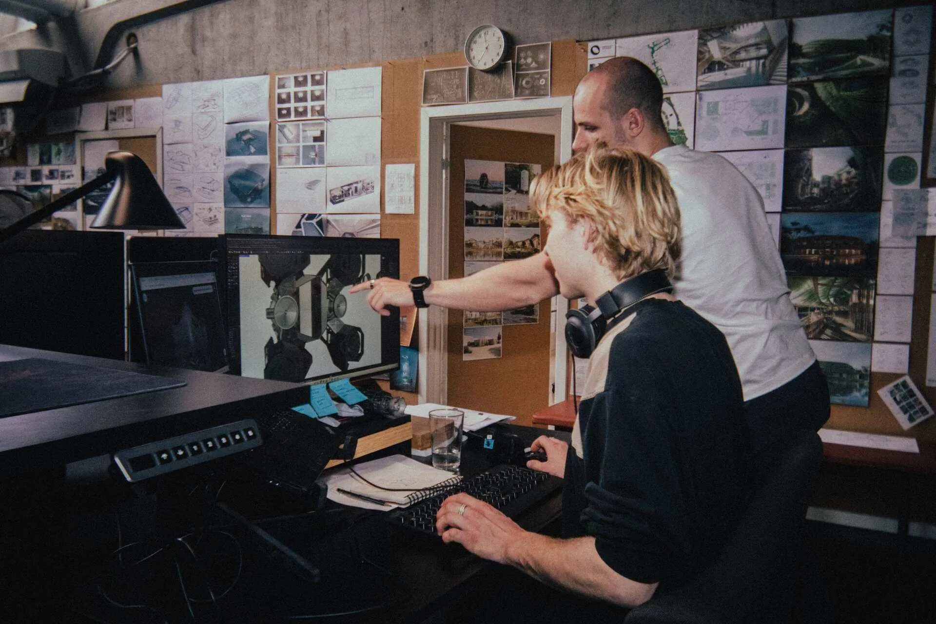 Behind the scenes construction photo