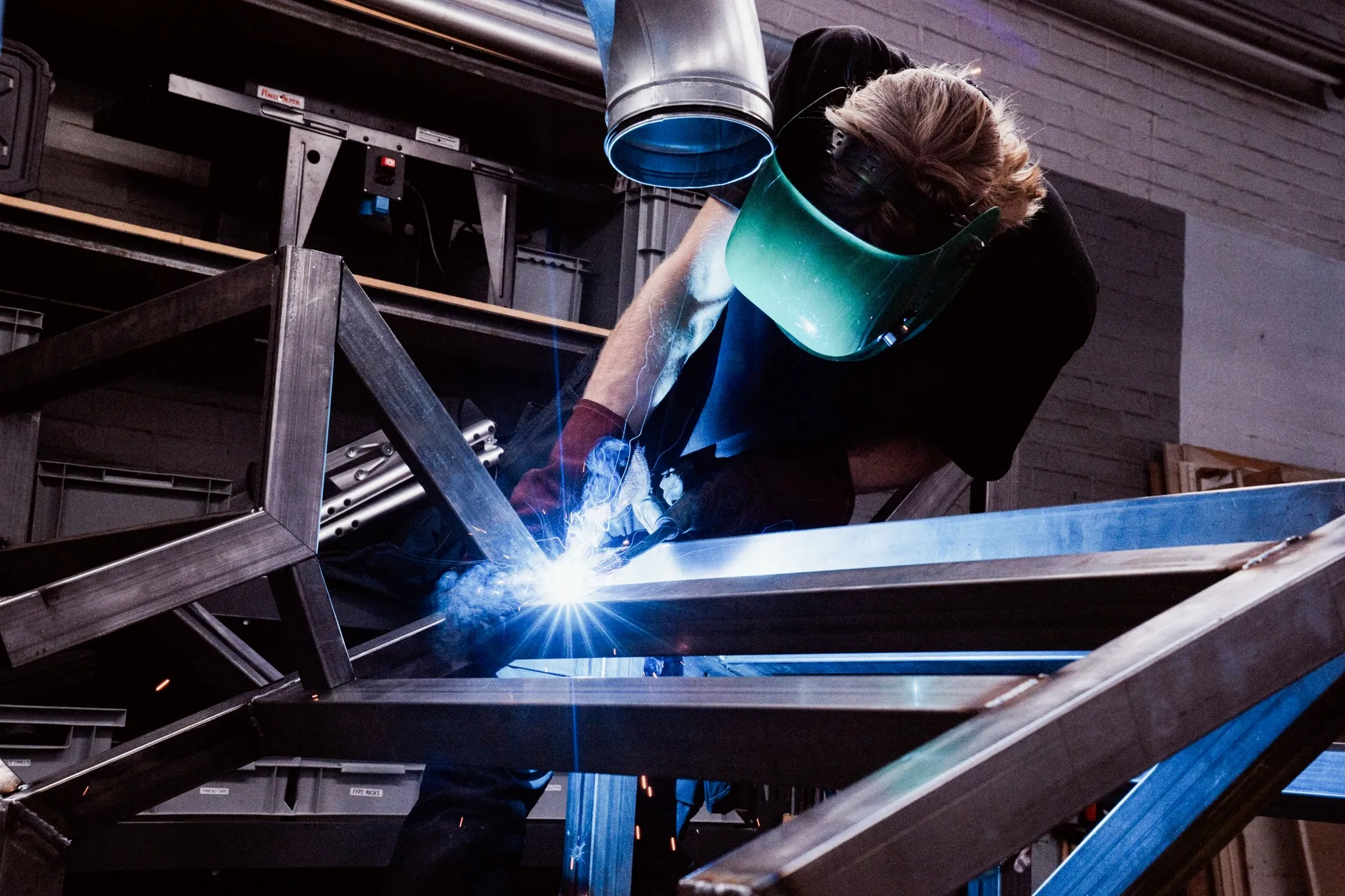 Behind the scenes construction photo