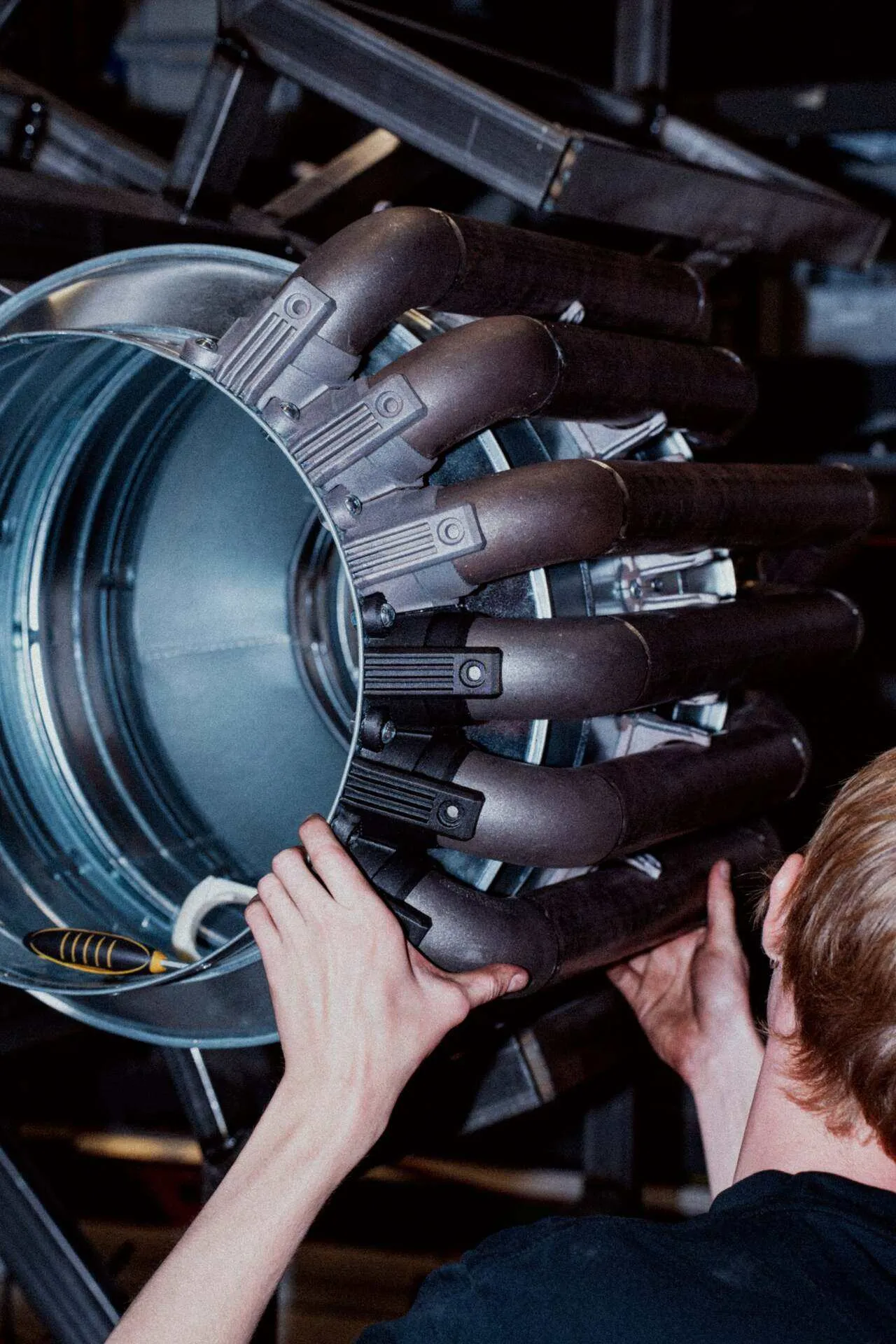 Behind the scenes construction photo